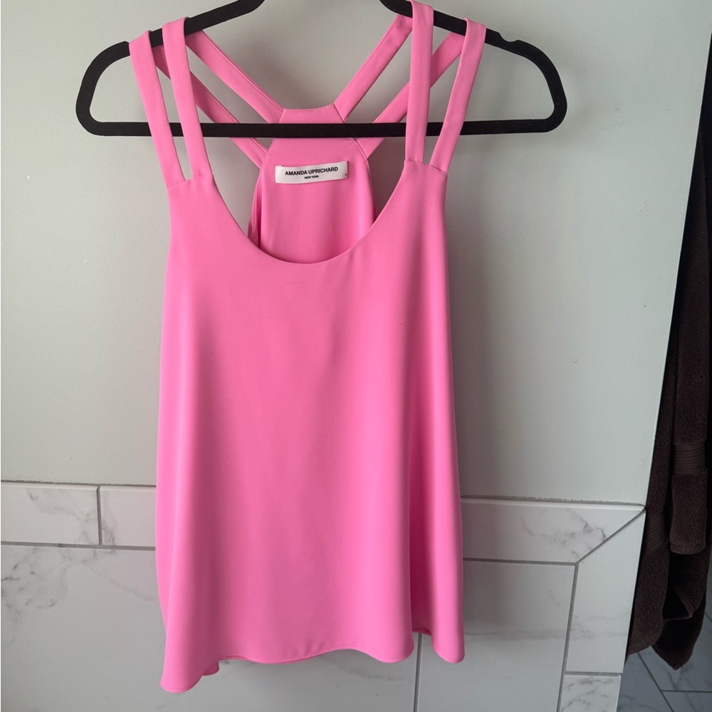 Amanda Uprichard Vibrant Pink Tank Top
